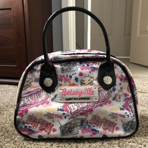 Betsey Johnson Graffiti Print Makeup/Toiletry Case